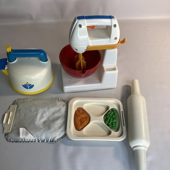 Vintage Fisher Price Fun With Food Play Kitchen Tea Kettle...